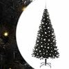 vidaXL Kerstboom Zwart 210 cm PVC