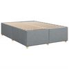 vidaXL Boxspring met matras stof lichtgrijs 160x200 cm
