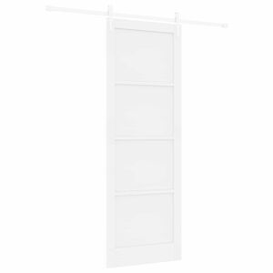 vidaXL Schuifdeur ORKDAL Wit 83 x 232 cm Massief grenenhout