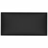 vidaXL Wandhoofdbord 12 pcs 30 x 15 cm Zwart Stof