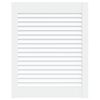 vidaXL Kastdeur met lamellen 61,5x49,4 cm massief grenenhout wit