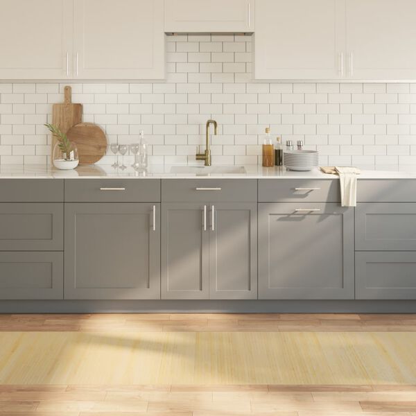 vidaXL Vloerkleed rechthoekig 70x500 cm bamboe lichtnaturel