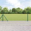 vidaXL Afrasteringspaal Groen 50 x 0,4 m (25 mm gaas) Staal en PVC