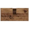 vidaXL Badkamer Kast met plank Oud Hout 80 x 33 x 60 cm Bewerkt hout