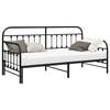 vidaXL Bedframe voor een daybed Zwart 90 x 200 cm Gepoedercoat staal