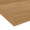 vidaXL Wandplank met plank 2 pcs Bruin 100 x 9 x 3 cm Bewerkt hout