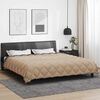 vidaXL Winter Dekbed Antraciet en Taupe 220 x 260 cm Microfiber