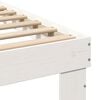 vidaXL Bedframe met hoofdeinde Wit 90 x 190 cm Massief grenenhout