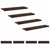 vidaXL Traplopers 8 st 120 x 30 x 2 cm Donkerbruin Massief beukenhout