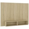 vidaXL Tv-wandmeubel 120x23,5x90 cm bewerkt hout sonoma eikenkleurig