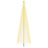 vidaXL LED Kerstboom 485 cm 1632 LED's Warmwit IJzer Zwart