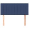 vidaXL Hoofdbord 90x5x78/88 cm stof blauw