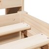vidaXL Bed met boekenkast zonder matras massief grenenhout 140x190 cm