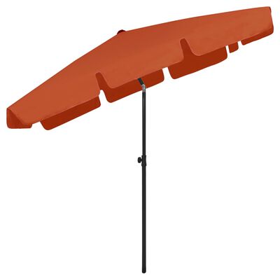 vidaXL Strandparasol 200x125 cm terracottakleurig