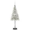 vidaXL Kerstboom met 150 LED met standaard Wit 150 cm PE en staal