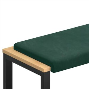 vidaXL Bankkussen fluweel Donkergroen Diepte 35 cm