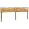 vidaXL Boomstamrand hoofdeinde ROSTOCK Wit 200 cm Massief Acaciahout