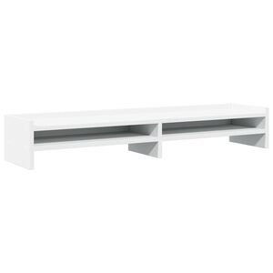 vidaXL Monitorstandaard 100x24x16 cm bewerkt hout wit