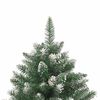 vidaXL Kunstkerstboom met 300 LED Groen 210 cm PVC en Plastic en Staal