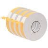 vidaXL Zelfklevende schuimtape 4 st Wit 40mm x 5m CR Schuim