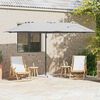vidaXL Tuin Cantilever Parasol Zand 372 x 198 x 243 cm