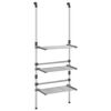 vidaXL Droogrek 3-laags hangend aluminium