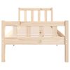 vidaXL Bedframe massief hout 75x190 cm