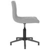 vidaXL Eetkamerstoelen draaibaar 2 st fluweel lichtgrijs