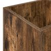 vidaXL Paraplu Standaard Gerookt eiken 25 x 24,5 x 64 cm Bewerkt hout