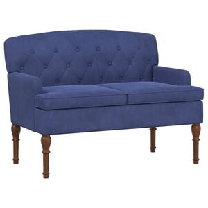 vidaXL Loungebank met knopencomfort Politieblauw 111 x 65 x 79 cm