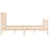 vidaXL Bedframe met hoofdbord massief hout