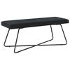 vidaXL Bank Zwart 110 x 40 x 45 cm fluweel