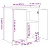 vidaXL Dressoir met lade 3 pcs Oudhout 70 x 41 x 75 cm Bewerkt hout