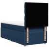 vidaXL Boxspring met matras stof blauw 100x200 cm