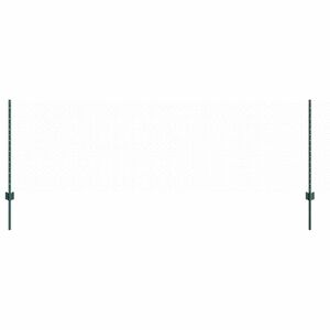 vidaXL zeshoekig gaasgek met palen 50 x 0,8 m PVC-Coated Staal Groen