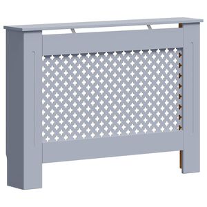 vidaXL Radiatorombouw 112x19x81,5 cm MDF antraciet