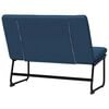 vidaXL Bankje 100x75x76 cm stof blauw