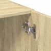 vidaXL Opbergkast smal 50x42,5x225 cm bewerkt hout sonoma eikenkleurig