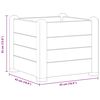 vidaXL Plantenbak verhoogd 43x43x35 cm PP mokka