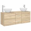 vidaXL Badkamerkastenset 3 st Sonoma Eiken 49,5 x 41 x 64,5 cm