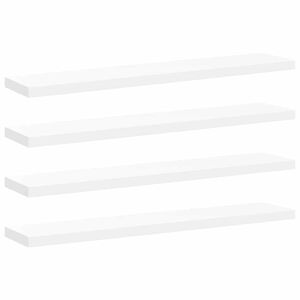 vidaXL Wandschappen zwevend 4 st 120x23,5x3,8 cm MDF wit
