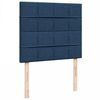 vidaXL Boxspring met matras stof blauw 120x190 cm