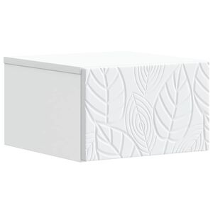 vidaXL Wandmontage Zijtafel Wit 34,5 x 33 x 20 cm Bewerkt hout