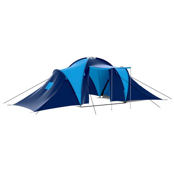 vidaXL Tent 9-persoons donkerblauw en blauw