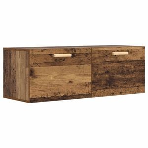 vidaXL Wandkast Oud hout 100 x 36,5 x 35 cm Bewerkt hout