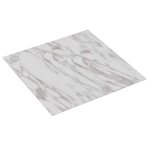 vidaXL Vloerplanken Wit Marmer 5,11 m&sup2; 55 st PVC