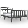 vidaXL Bedframe massief grenenhout grijs 140x200 cm