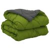 vidaXL Vol jaar dekbed Groen en Antraciet 200 x 155 cm Microfiber