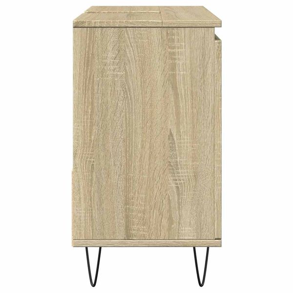 vidaXL Badkamerkast 65x33x60 cm bewerkt hout sonoma eikenkleurig