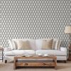 DUTCH WALLCOVERINGS Behang Geometric wit en zwart